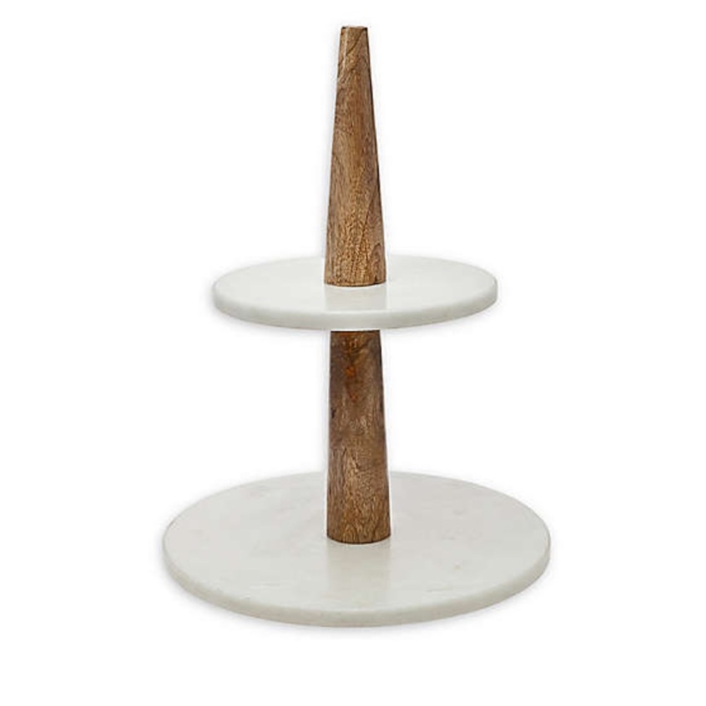 Godinger marble 2-tier Server Brand New!